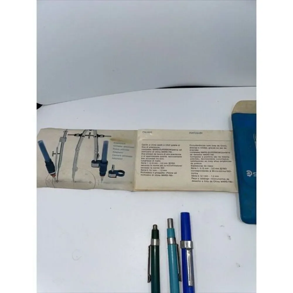 Staedtler 2 Drafting Mechanical Pencils 1 Eraser 2 Erasing Shields, Mars‎ Manual